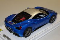 BBR Models  Ferrari Ferrari 488 GTB - BLUE MET / SILVER - Blue metallic