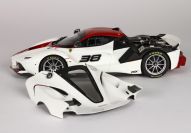 BBR Models  Ferrari Ferrari FXXK - OPEN #38 - White / Red