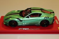 BBR Models  Ferrari Ferrari F12 TDF - MINT - SILVER STRIPE Red Matt