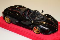 BBR Models 2017 Ferrari Ferrari LaFerrari Aperta - BLACK METALLIC / GOLD - Black Metallic