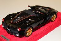 BBR Models 2017 Ferrari Ferrari LaFerrari Aperta - BLACK METALLIC / GOLD - Black Metallic