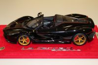 BBR Models 2017 Ferrari Ferrari LaFerrari Aperta - BLACK METALLIC / GOLD - Black Metallic