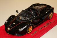 BBR Models 2017 Ferrari Ferrari LaFerrari Aperta - BLACK METALLIC / GOLD - Black Metallic