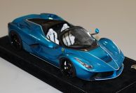 BBR Models 2017 Ferrari Ferrari LaFerrari Aperta - EMPEROR BLUE - SPECIAL #01 Red Matt