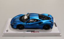 BBR Models  Ferrari Ferrari 488 PISTA - BLUE EMPEROR MATT / SILVER Red Matt