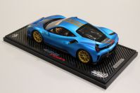 BBR Models  Ferrari Ferrari 488 PISTA - BLUE EMPEROR MATT / GOLD Red Matt