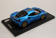BBR Models  Ferrari Ferrari 488 PISTA - BLUE EMPEROR MATT / GOLD Red Matt
