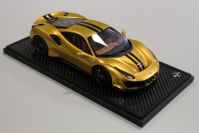 BBR Models  Ferrari Ferrari 488 PISTA - GOLD GLOSS / CARBON - Gold