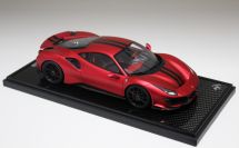 BBR Models  Ferrari Ferrari 488 PISTA - ROSSO FUOCO MATT  / BLACK #5/5 Red Matt