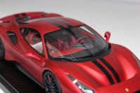 BBR Models  Ferrari Ferrari 488 PISTA - ROSSO FUOCO MATT  / BLACK #5/5 Red Matt