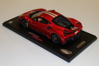 BBR Models  Ferrari Ferrari 488 PISTA - ROSSO FUOCO / SILVER Red Matt