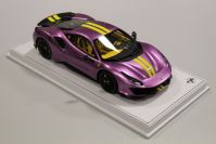 BBR Models  Ferrari Ferrari 488 PISTA - VIOLA SCUDERIA - #10/10 Red Matt