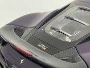 BBR Models  Ferrari Ferrari F8 Tributo - VIOLA KONG KONG / CARBON Red Matt