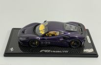 BBR Models  Ferrari Ferrari F8 Tributo - VIOLA KONG KONG / CARBON Red Matt