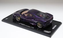 BBR Models  Ferrari Ferrari F8 Tributo - VIOLA KONG KONG YELLOW / CARBON Red Matt