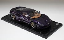 BBR Models  Ferrari Ferrari F8 Tributo - VIOLA KONG KONG YELLOW / CARBON Red Matt