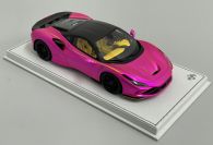 BBR Models  Ferrari Ferrari F8 Tributo - PINK FLASH / CARBON Pink Flash