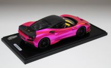 BBR Models  Ferrari Ferrari F8 Tributo - PINK FLASH YELLOW / CARBON Red Matt