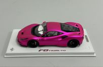 BBR Models  Ferrari Ferrari F8 Tributo - PINK FLASH MATT Pink Flash