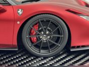 BBR Models  Ferrari Ferrari F8 Tributo - ROSSO MAGMA MATT / CARBON Red Metallic