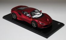 BBR Models  Ferrari Ferrari F8 Tributo - ROSSO MAGMA MATT WHITE / CARBON Red Matt