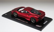 BBR Models  Ferrari Ferrari F8 Tributo - ROSSO MAGMA MATT WHITE / CARBON Red Matt