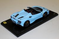 BBR Models  Ferrari Ferrari F8 Spider - MATT AZZURO LA PLATA - Blue