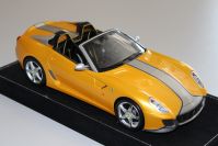 BBR Models  Ferrari Ferrari 599 SA Aperta - YELLOW / SILVER Yellow Tristrato
