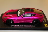 BBR Models 2012 Ferrari Ferrari F12 Berlinetta - PINK FLASH / CARBON Pink Flash