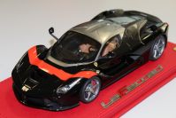 BBR Models 2014 Ferrari Ferrari LaFerrari - BLACK / SILVER / RED STRIPE - - Black / Silver