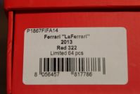 BBR Models  Ferrari Ferrari LaFerrari - FIFA 2014 - VERY RARE Red