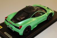 BBR Models 2013 Ferrari Ferrari 458 Speciale - MINT METALLIC / CARBON - Green Metallic