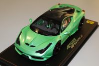 BBR Models 2013 Ferrari Ferrari 458 Speciale - MINT METALLIC / CARBON - Green Metallic