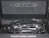 Peako Model 2009 Pagani PAGANI Zonda Cinque - CHROME - Chrome / Carbon Fibre