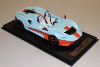 Tecnomodel  McLaren McLaren ELVA - LIGHT BLUE / ORANGE - Red Matt