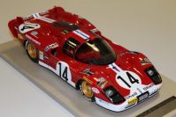 Tecnomodel 1970 Ferrari Ferrari 512 S Longtail - #14 - Red / White