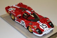 Tecnomodel 1970 Ferrari Ferrari 512 S Longtail - #15 - Red / White