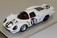 Tecnomodel 1966 Ferrari Ferrari 365 P - White elephant - Le Mans #18 - White