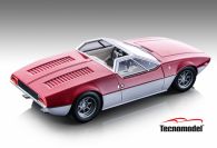 Tecnomodel  De Tomaso De Tomaso Mangusta Spyder - Metallic Red/Silver - Red / Silver
