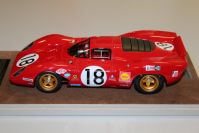 Tecnomodel 1969 Ferrari .Ferrari 312 P Coupe  - Le Mans #18 - Red