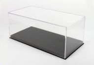 BBR Models  Universal BBR - VITRINE / DISPLAY CASE - BLACK ALCANTARA Transparent