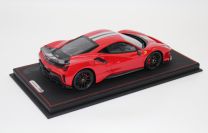 BBR Models  Ferrari #    Ferrari 488 PISTA - ROSSO CORSA / CARBON Rosso Corsa