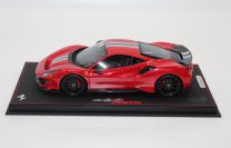 BBR Models  Ferrari #    Ferrari 488 PISTA - ROSSO CORSA / CARBON Rosso Corsa