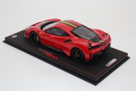 BBR Models Ferrari # Ferrari 488 PISTA - ROSSO CORSA / CARBON Rosso Corsa