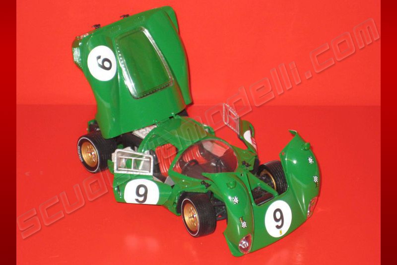 UNIVERSAL HOBBIES DIECAST 1/18 SCALE FERRARI 330 P4 #7 GREEN LE MANS UNBOXED | UK