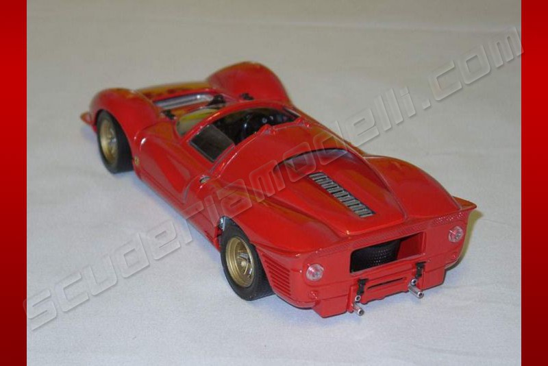 Miniature Ferrari 330 P4 Spider Cabriolet Rouge - échelle 1/18, Jouef Evolution, Zamac, état D'occasion Sans Boîte