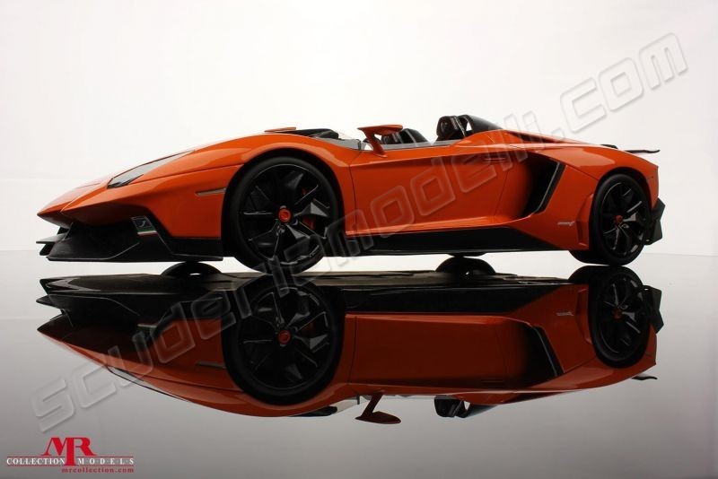 MR Collection Lamborghini Aventador J - ORANGE ATLAS - - Scuderiamodelli by  Robert
